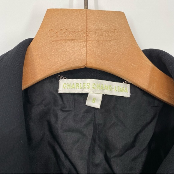 Charles Chang-Lima Wool Blend Button Front Blazer - Picture 3 of 5